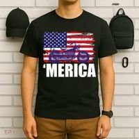 Merica USA Motorcycle  T-Shirt thumb 6