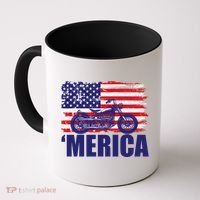 Merica USA Motorcycle  Coffee Mug thumb 0
