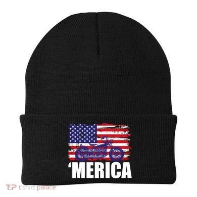 Merica USA Motorcycle  Beanie
