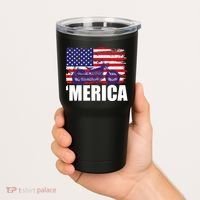 Merica USA Motorcycle  Tumbler thumb 2