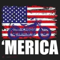 Merica USA Motorcycle  Tumbler thumb 3