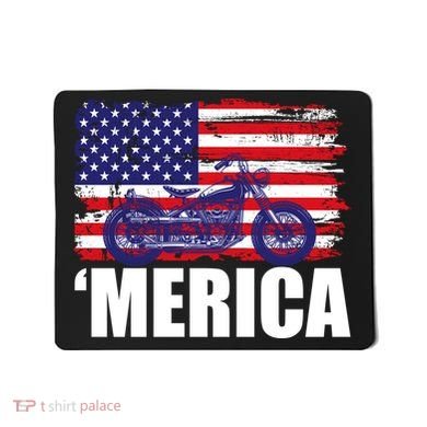 Merica USA Motorcycle  Mousepad