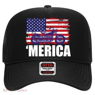 Merica USA Motorcycle  Hat