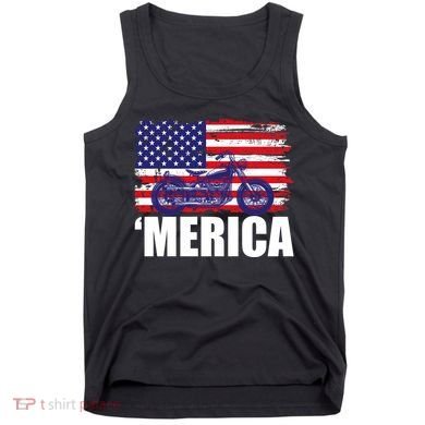 Merica USA Motorcycle  Tank Top