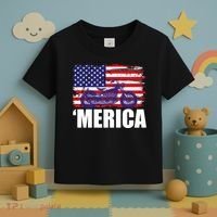 Merica USA Motorcycle  Toddler T-Shirt thumb 3