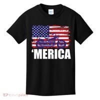 Merica USA Motorcycle  Kids T-Shirt thumb 0