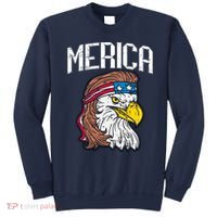 Merica Vintage Patriotic Bald Eagle Sweatshirt thumb 0