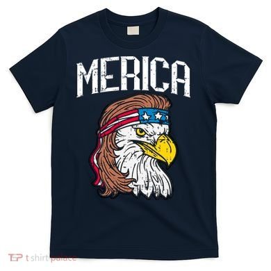 Merica Vintage Patriotic Bald Eagle T-Shirt