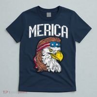 Merica Vintage Patriotic Bald Eagle T-Shirt thumb 5