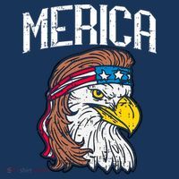 Merica Vintage Patriotic Bald Eagle T-Shirt thumb 7