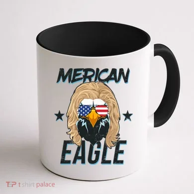 Merican Eagle Coffee Mug back