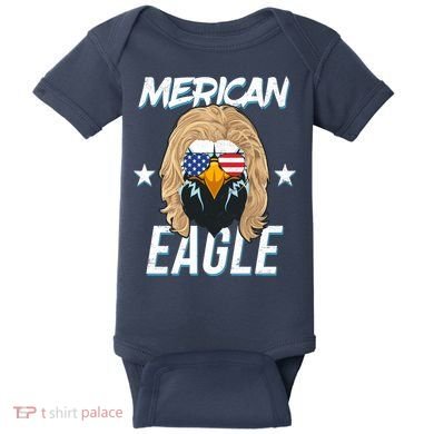 Merican Eagle Baby Bodysuit