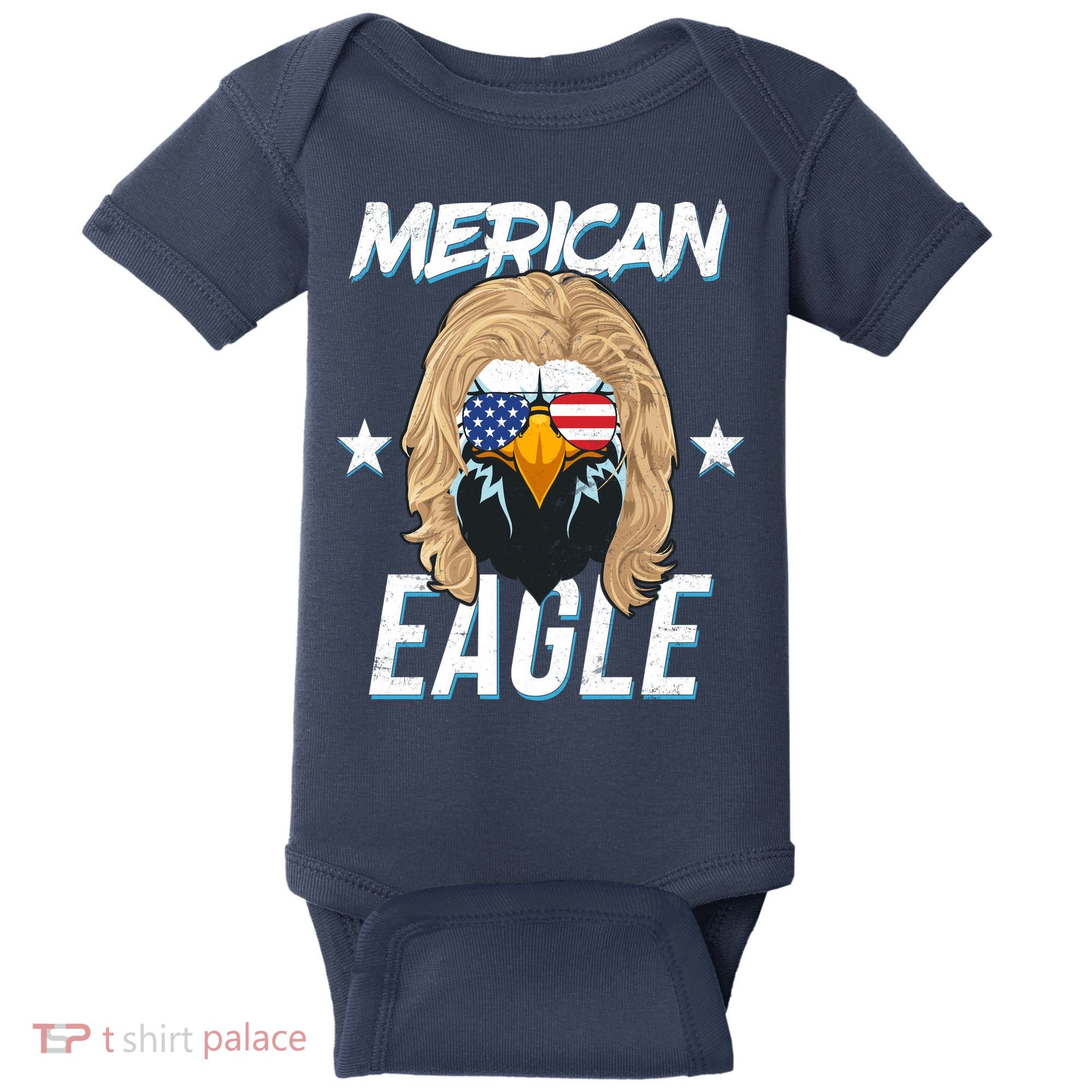 Merican Eagle Baby Bodysuit