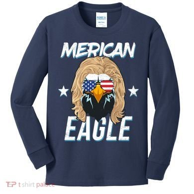 Merican Eagle Kids Long Sleeve Shirt