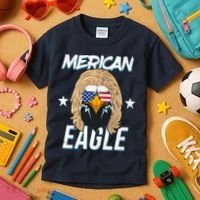 Merican Eagle Kids T-Shirt thumb 3
