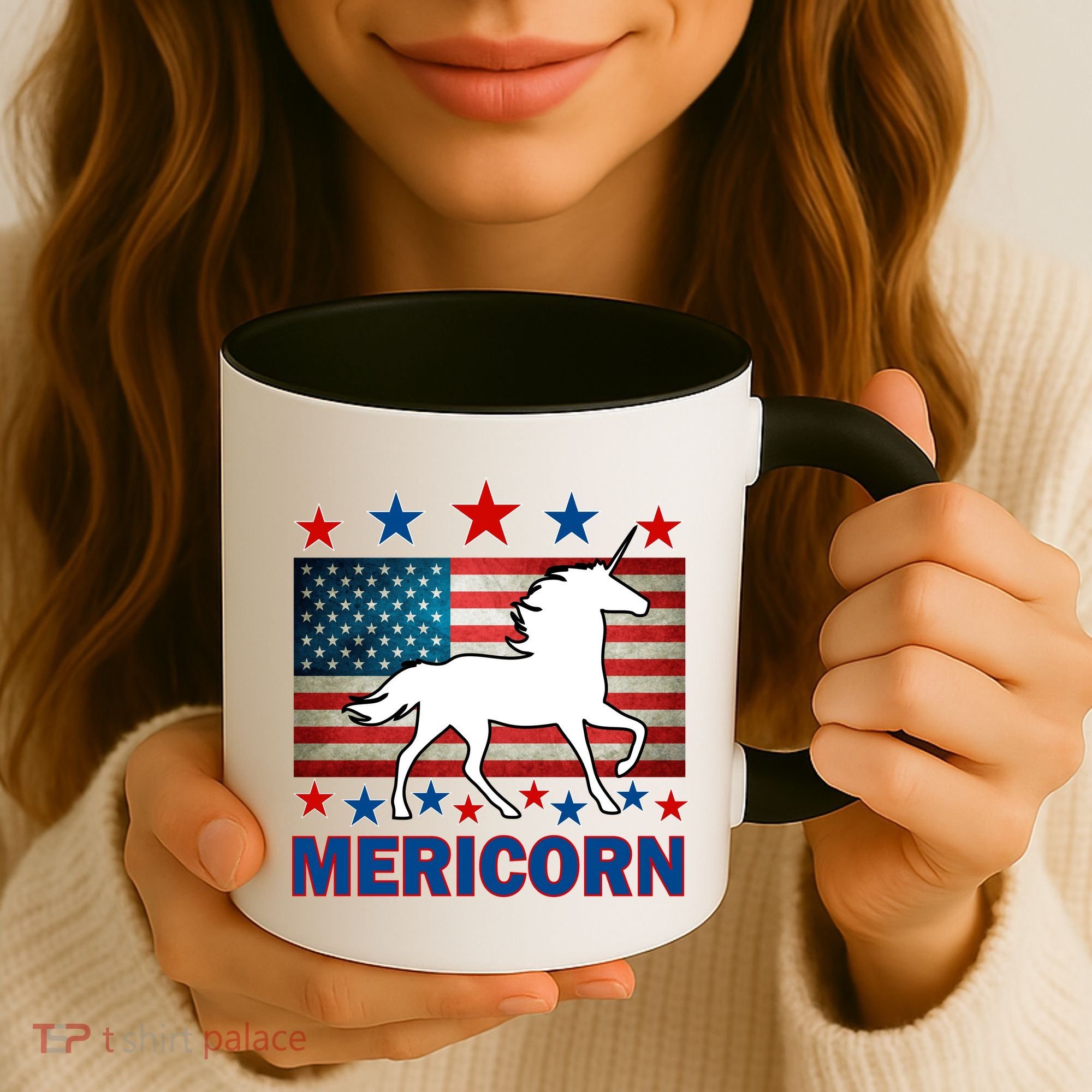 Mericorn American Unircorn Coffee Mug