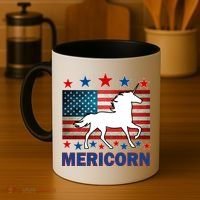 Mericorn American Unircorn Coffee Mug thumb 4