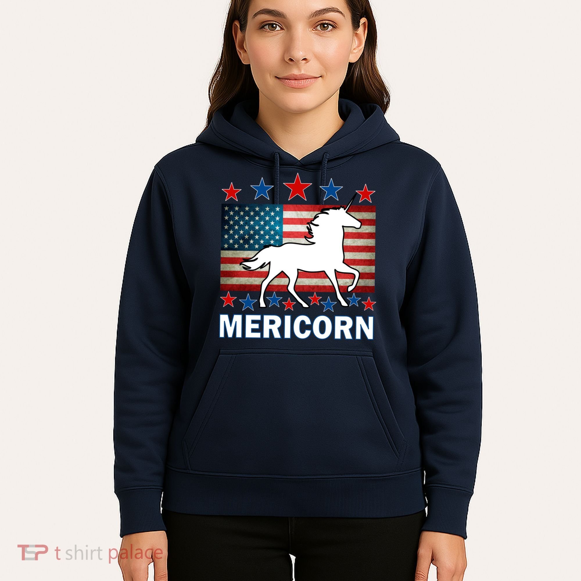 Mericorn American Unircorn Hoodie