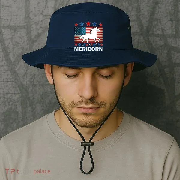 Mericorn American Unircorn Bucket Hat