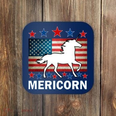 Mericorn American Unircorn Coaster