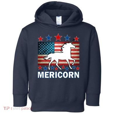 Mericorn American Unircorn Toddler Hoodie