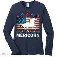 Mericorn American Unircorn Women's Long Sleeve Shirt thumb 0