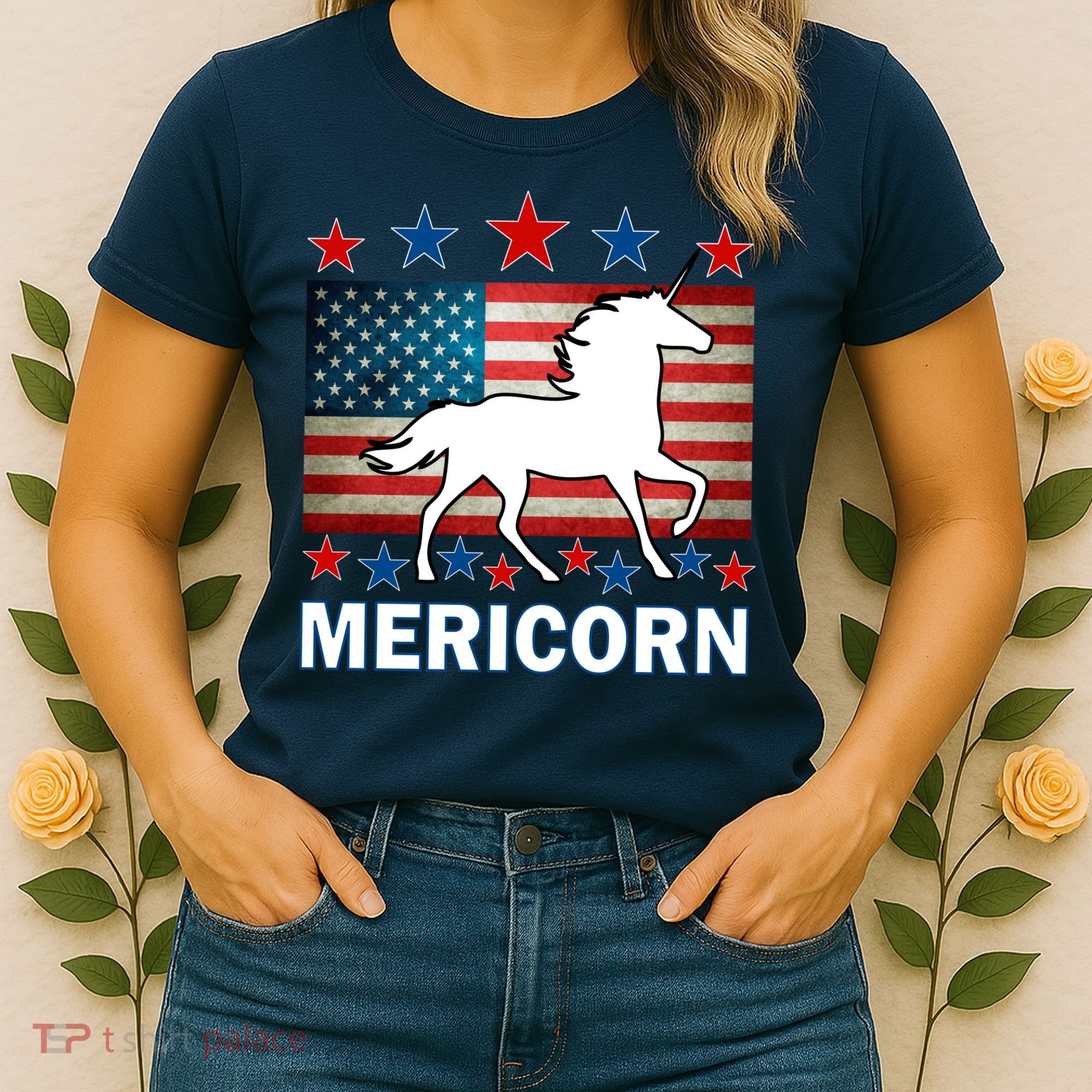 Mericorn American Unircorn Women's T-Shirt