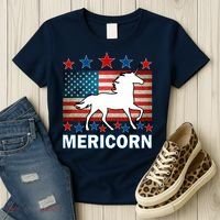 Mericorn American Unircorn Women's T-Shirt thumb 3
