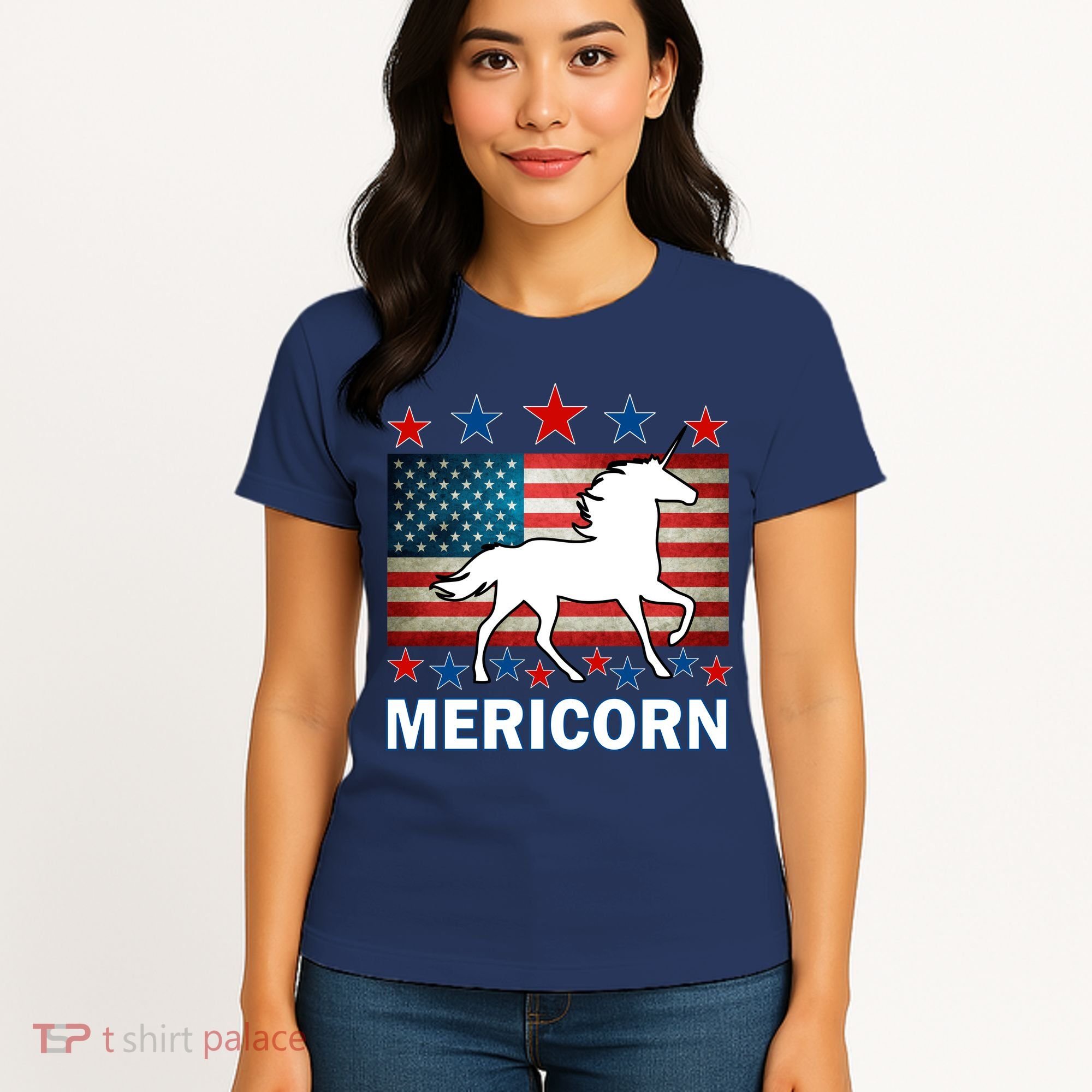 Mericorn American Unircorn Women's T-Shirt