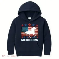 Mericorn American Unircorn Kids Hoodie thumb 0
