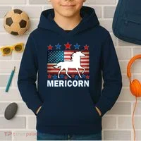 Mericorn American Unircorn Kids Hoodie thumb 2