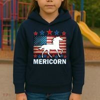Mericorn American Unircorn Kids Hoodie thumb 3