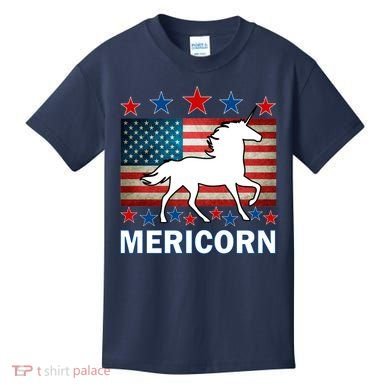 Mericorn American Unircorn Kids T-Shirt