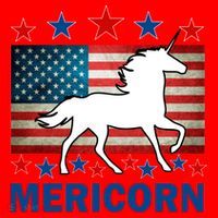 Mericorn American Unircorn Santa Hat thumb 1