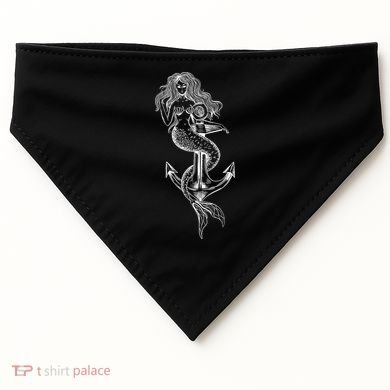 Mermaid Anchor USA-Made Doggie Bandana