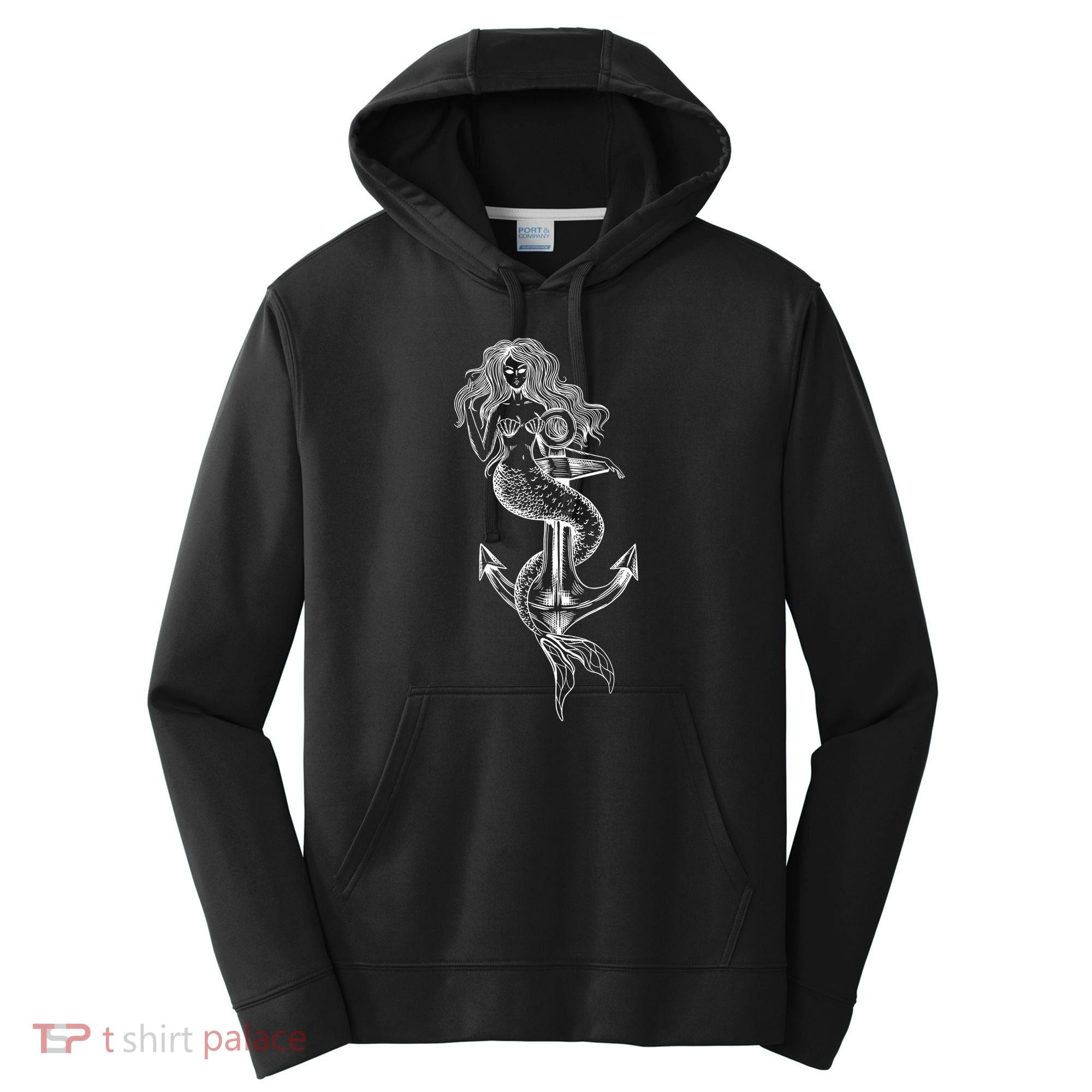Mermaid Anchor Performance Fleece Hoodie