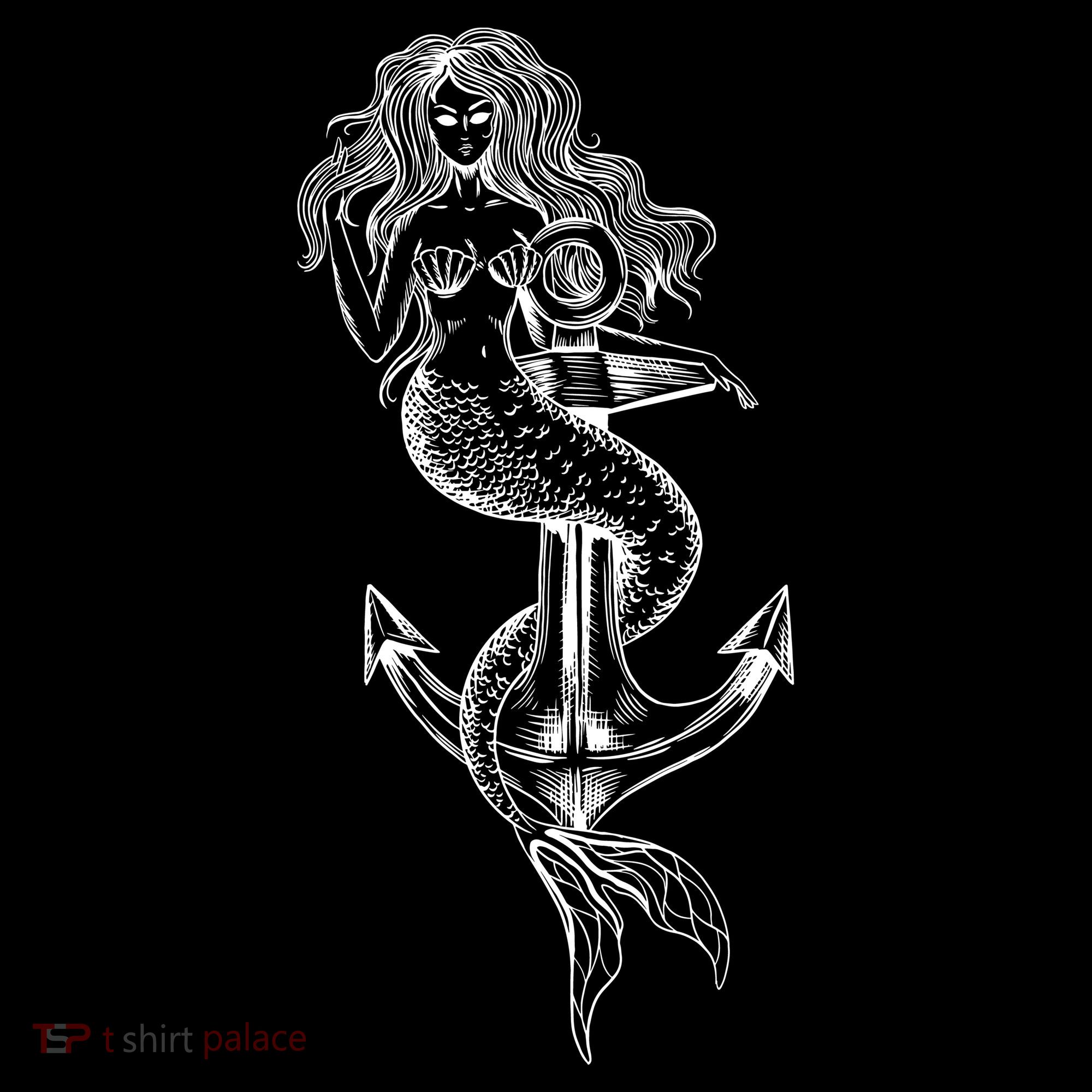 Mermaid Anchor Women's Long Sleeve Shirt
