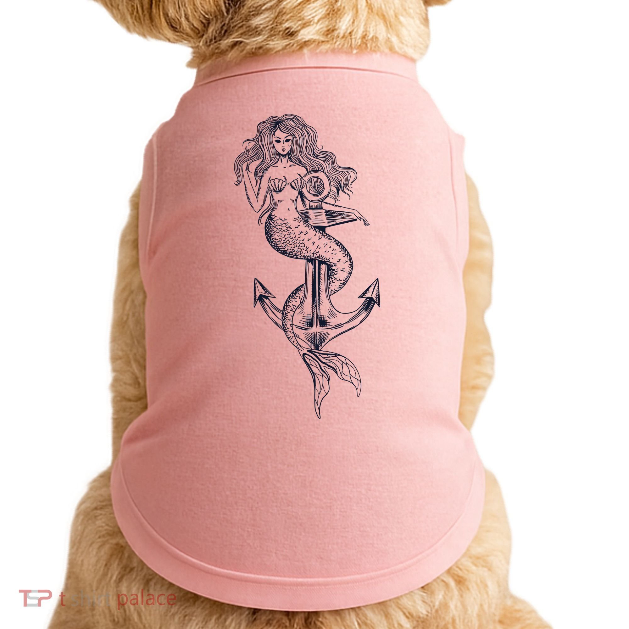 Mermaid Anchor Doggie Tank