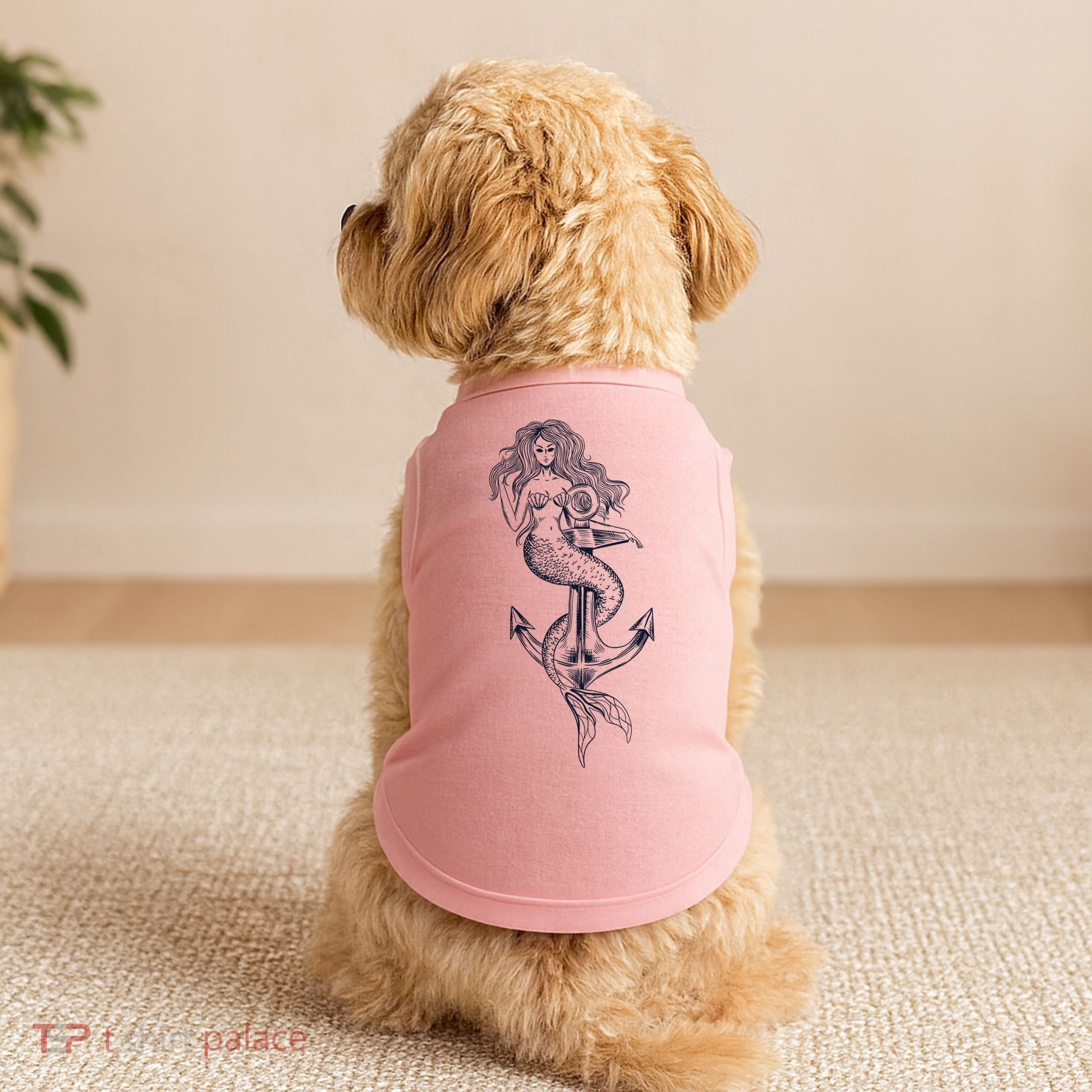 Mermaid Anchor Doggie Tank