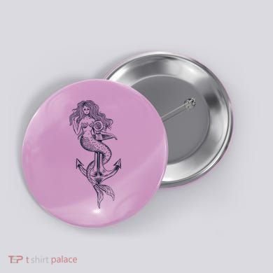 Mermaid Anchor Button