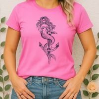 Mermaid Anchor Women's T-Shirt thumb 2