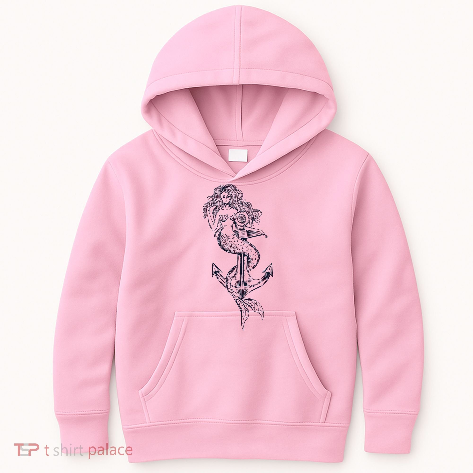 Mermaid Anchor Kids Hoodie