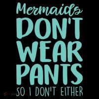 Mermaid Don't Wear Pants Ornament thumb 1