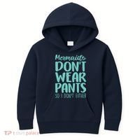 Mermaid Don't Wear Pants Kids Hoodie thumb 0