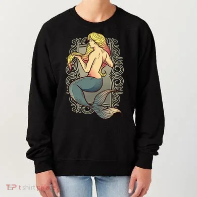 Mermaid Illustration Women's Sweatshirt