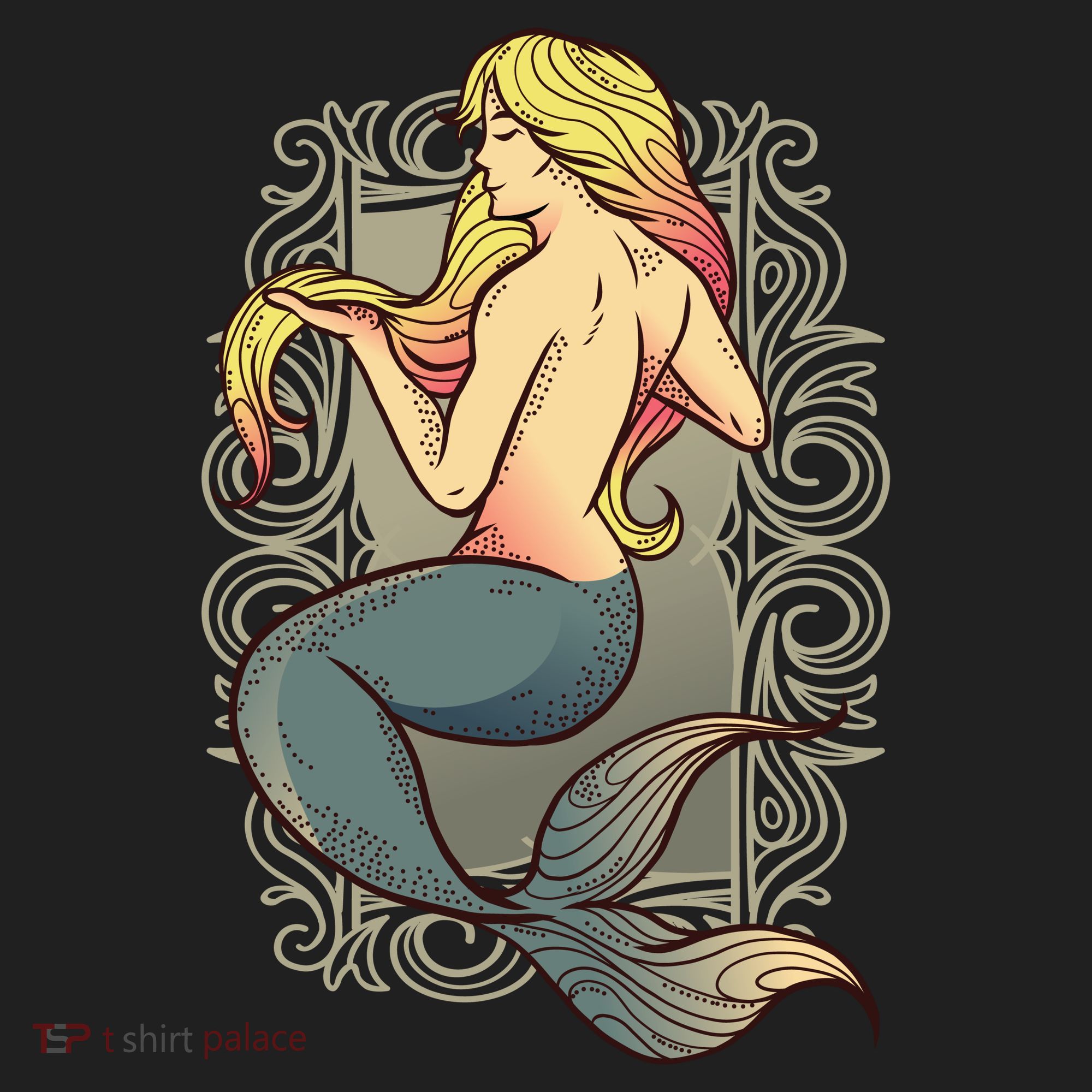Mermaid Illustration Women's Sweatshirt