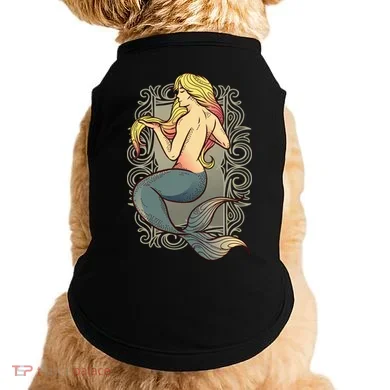 Mermaid Illustration Doggie Tank