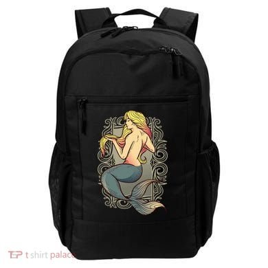 Mermaid Illustration Backpack