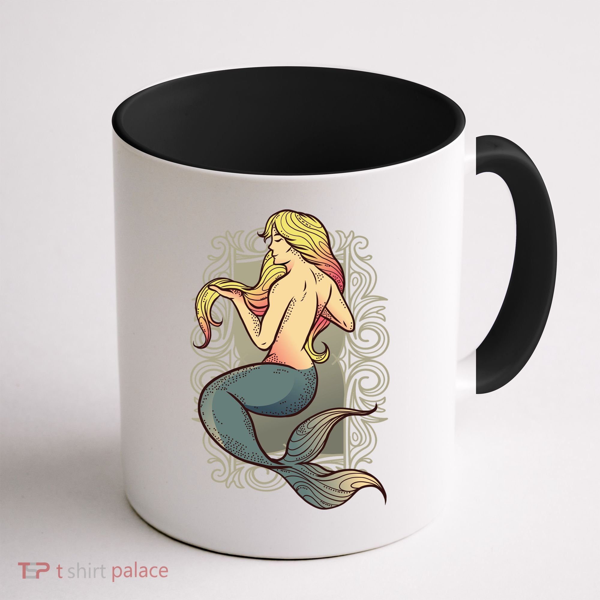 Mermaid Illustration Coffee Mug