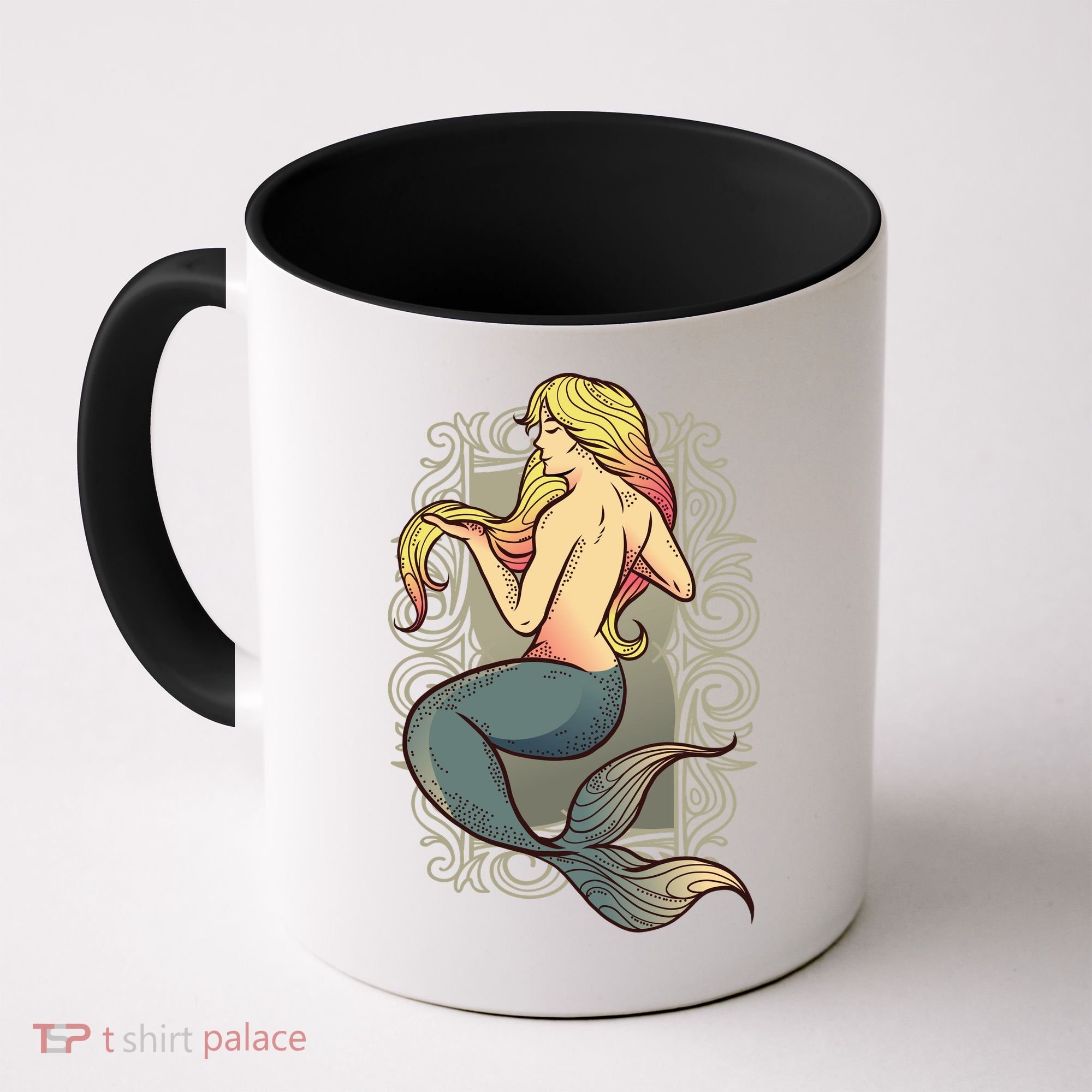 Mermaid Illustration Coffee Mug